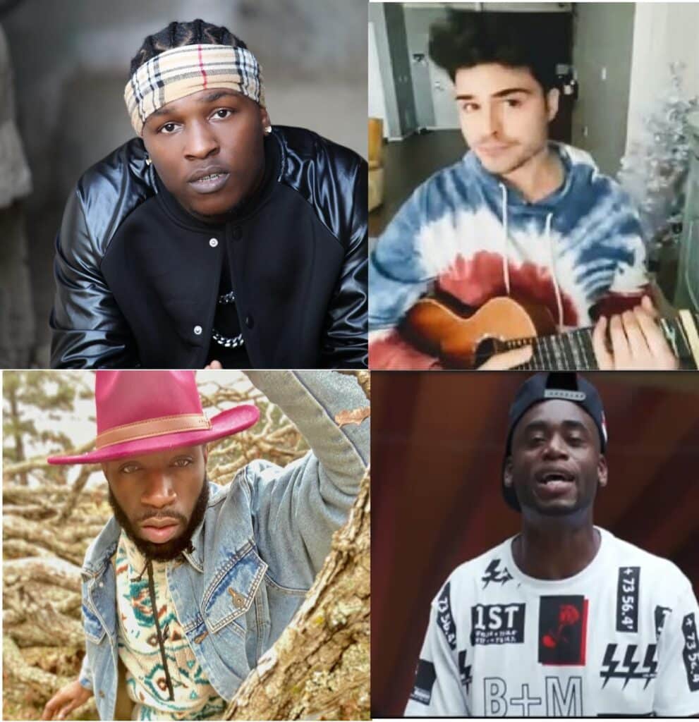 Rapper Lil Hyste, Pop's Cole Diamond, rapper King Moosa, and R&B's Ace.