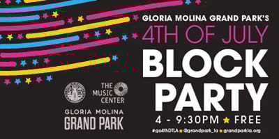 Gloria Molina Grand Park 4th of July Black Party Flyer: Courtesy Photo