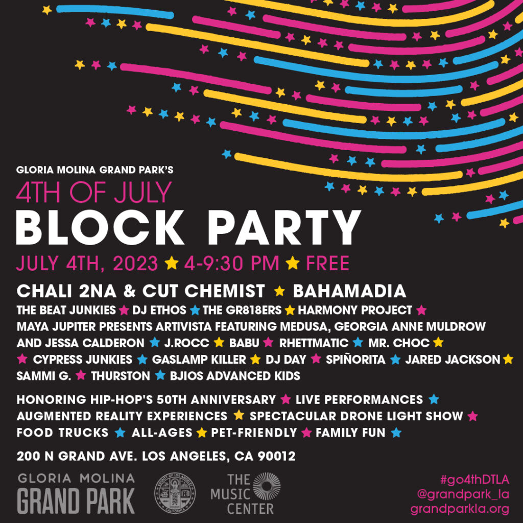 Gloria Molina Grand Park 4th of July Block Party Lineup: Courtesy Photo